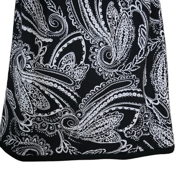 Sandra Darren Womens 8 A-Line Paisley Print Dress - Picture 6 of 9